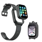 Дитячий смарт годинник-телефон Lemfo K26 з GPS для хлопчика чорного кольору, підтримкою 4G з брелоком і 2 додаткових корпуси