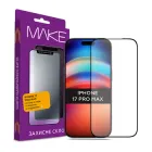 Захисне скло для смартфона Apple iPhone 17 Pro Max MAKE Black (MGF-AI17PM)