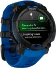 Смарт-годинник Garmin Instinct 3 45mm AMOLED Black with Bolt Blue Band (010-02936-03)